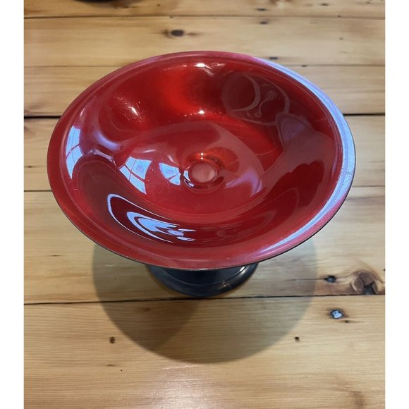 Reed & Barton 141 Red Silverplated Candy Dish. Plate-Footed Pedestal Compote. - Picture 2 of 7